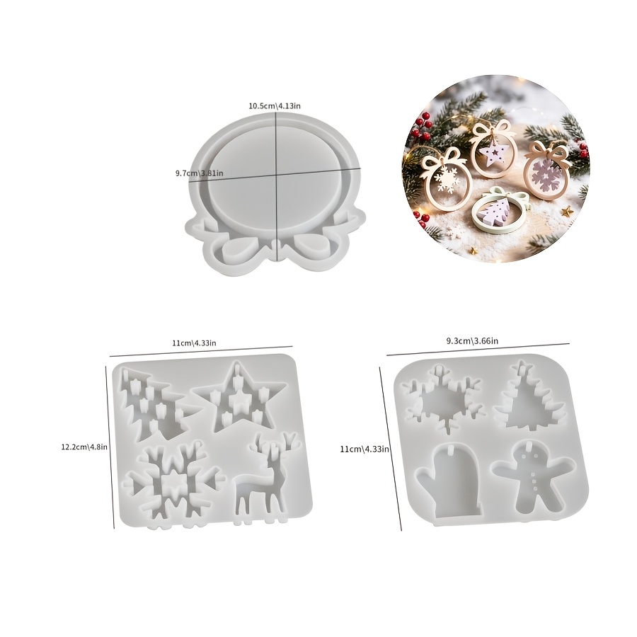 1/3 piece Christmas resin sili - Resin Craft Ideas ulasan dan harga