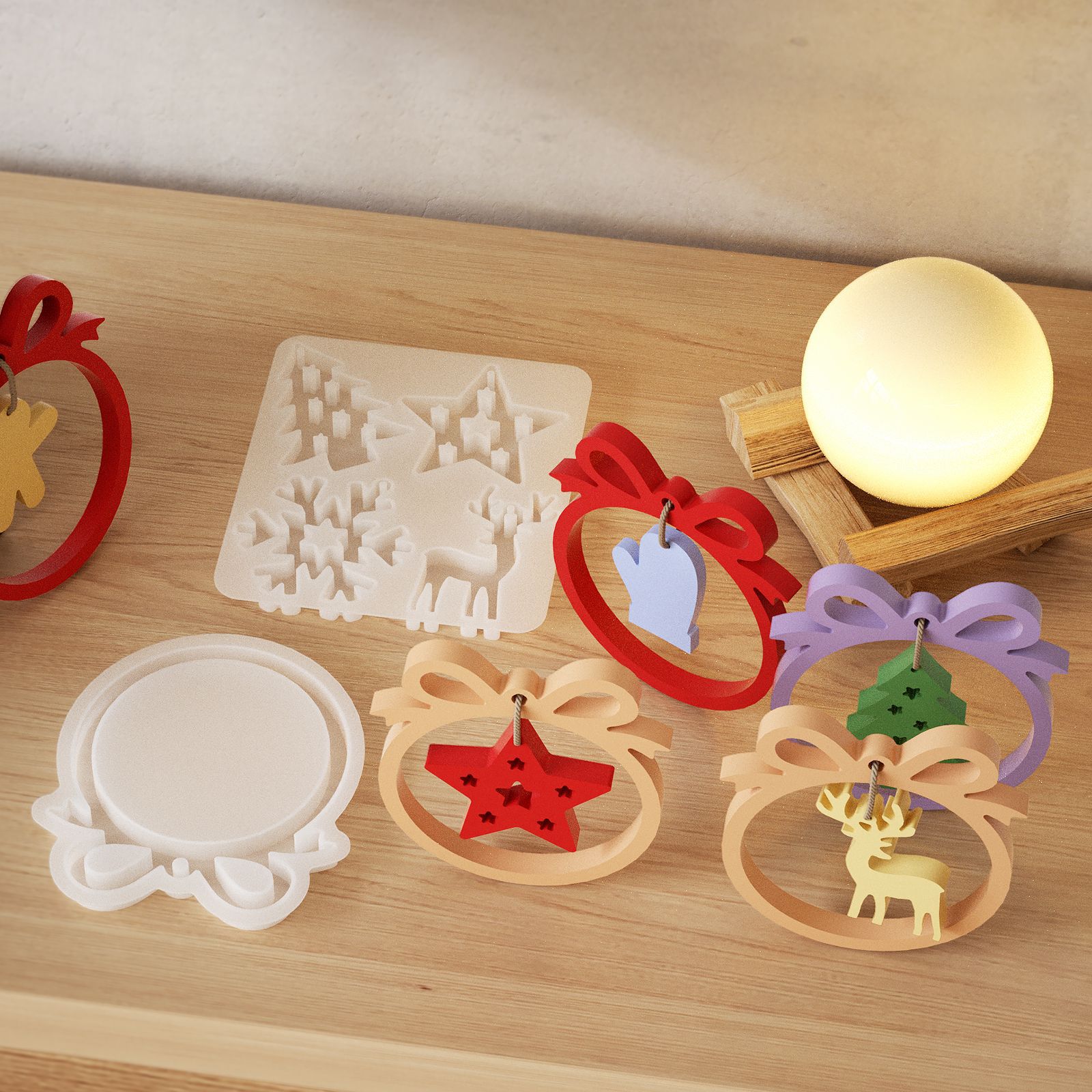 1/3 piece Christmas resin sili - Resin Craft Ideas ulasan dan harga