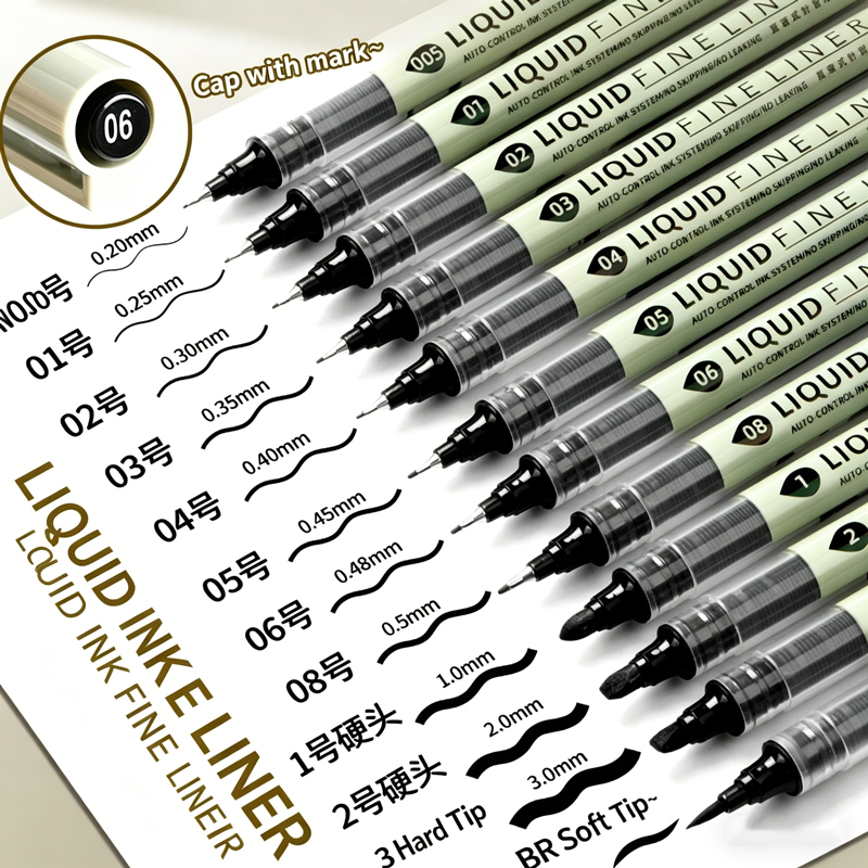 5/8/12 Tibs Black Pen Fine Lin - Copic Marker Sketch ulasan dan harga