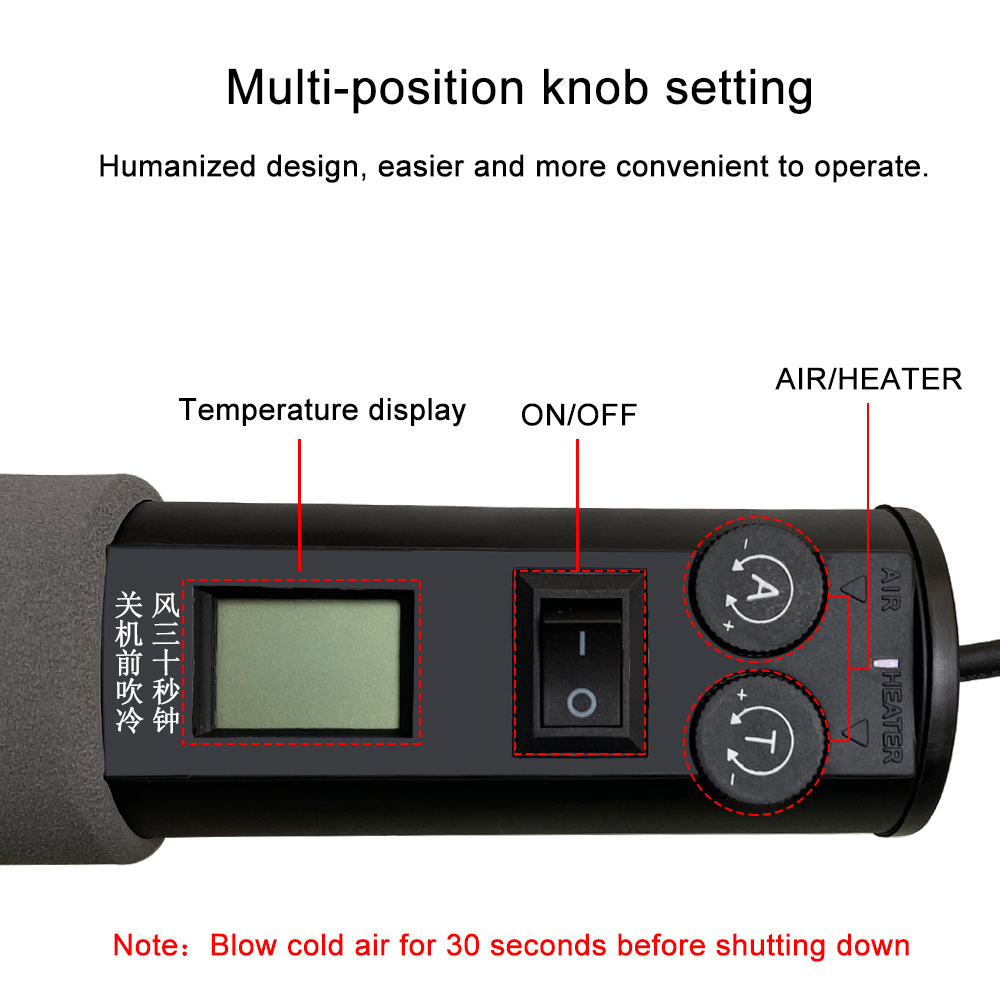 Adjustable Digital Hot Air Gun - Heat Gun Small ulasan dan harga