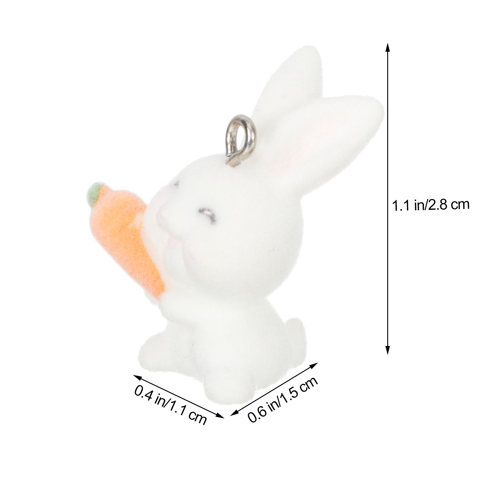 10Pcs Resin Rabbit Charm Penda - Resin Crafts Diy ulasan dan harga