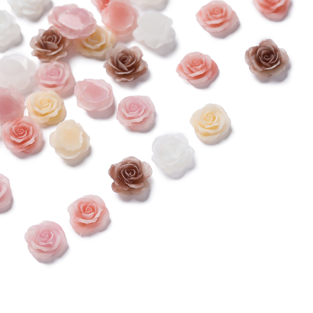 20/50pcs No Hole Resin Flower  - Resin Craft Ideas ulasan dan harga